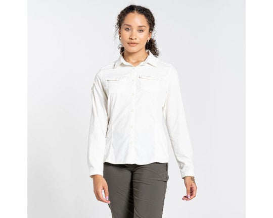 Craghoppers NosiLife Adventure II Long Sleeved Shirt Sea Salt