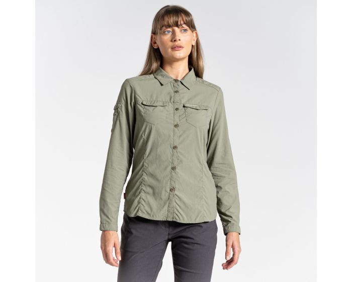 Craghoppers NosiLife Adventure II Long Sleeved Shirt Soft Moss