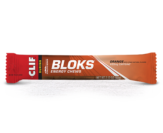 CLIF SHOT BLOKS ORANGE CAFFEINE 60g
