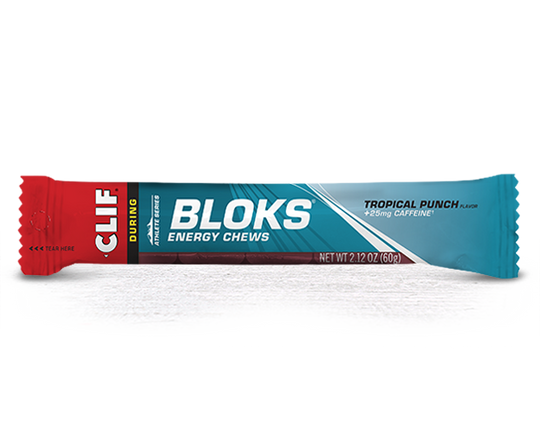 CLIF SHOT BLOKS TROPICAL PUNCH CAFFEINE 60g