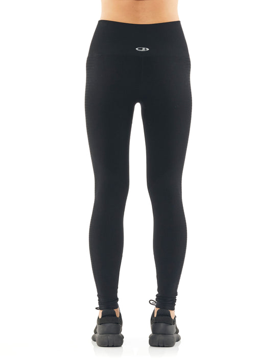 Icebreaker Womens Motion Seamless High Rise Tights Black