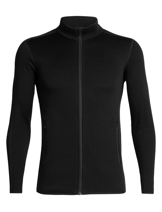 Icebreaker Mens Elemental LS Zip Black