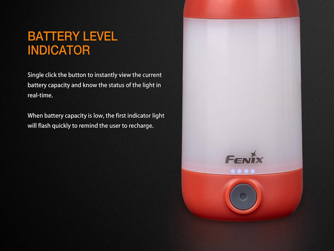 Fenix CL26R Rechargeable Camping Lantern (Vibrant Red)