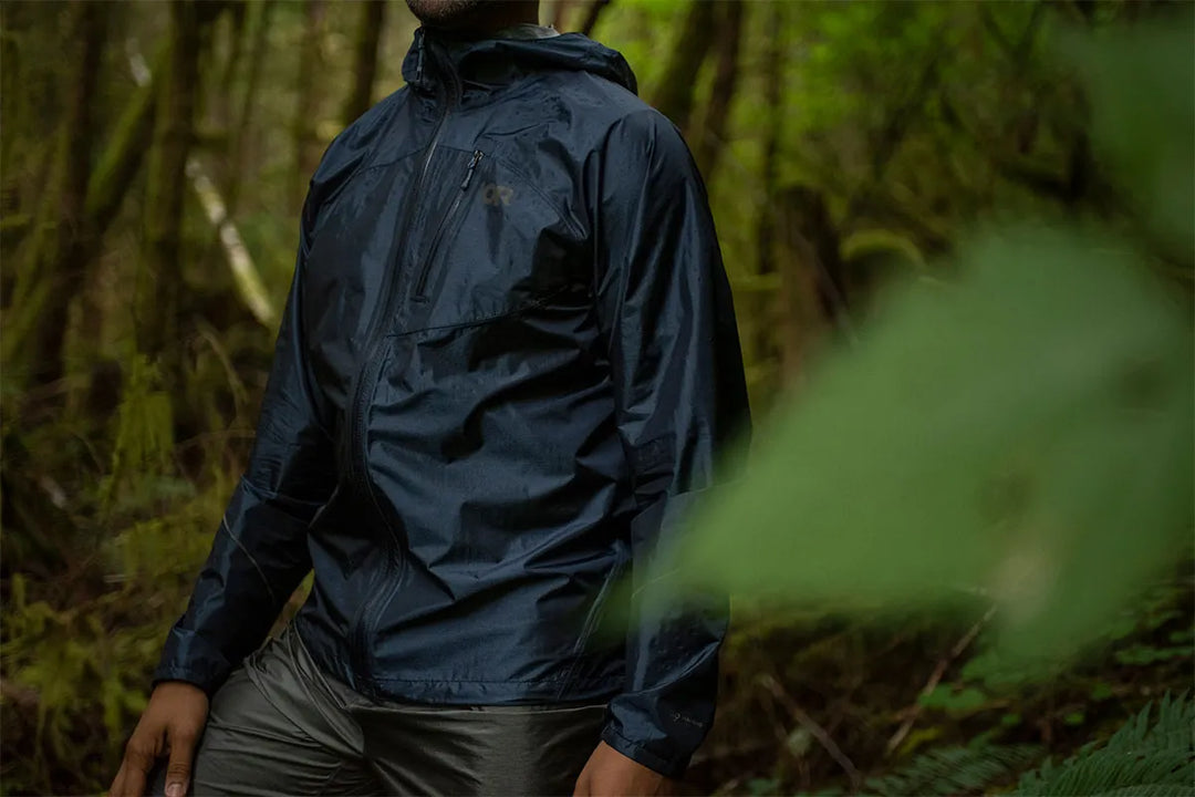 Outdoor Research Mens Helium Rain Jacket Classic Blue