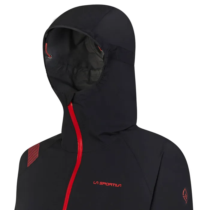 La Sportiva Run Jacket W Black/Hibiscus
