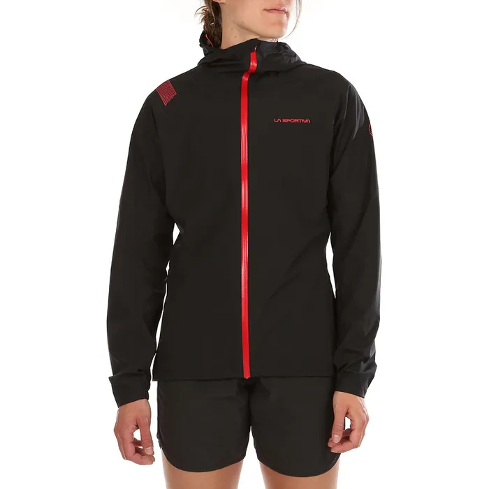 La Sportiva Run Jacket W Black/Hibiscus