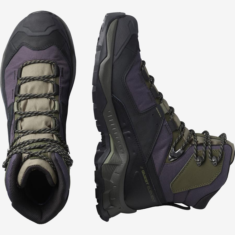 Salomon Quest Element GTX Black/Deep Lichen Green/Olive Night