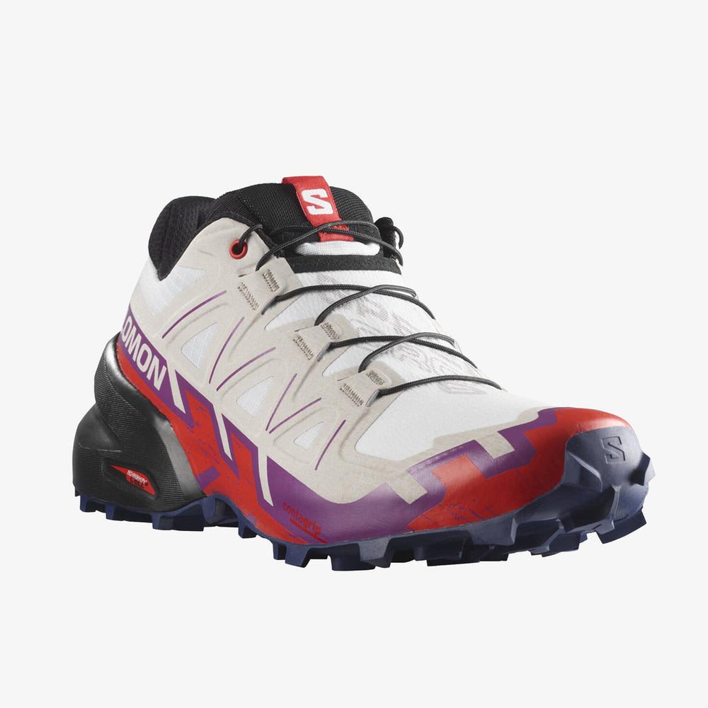 Salomon Speedcross 6 W White/Sparkling Grape/Fiery Red