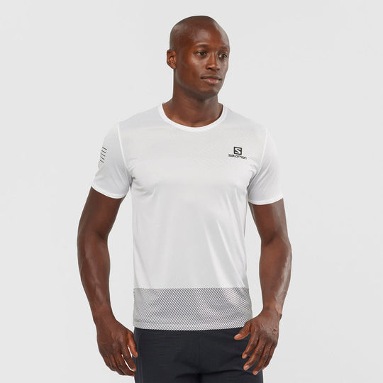 Salomon Sense Tee M Wht/Black/Alloy