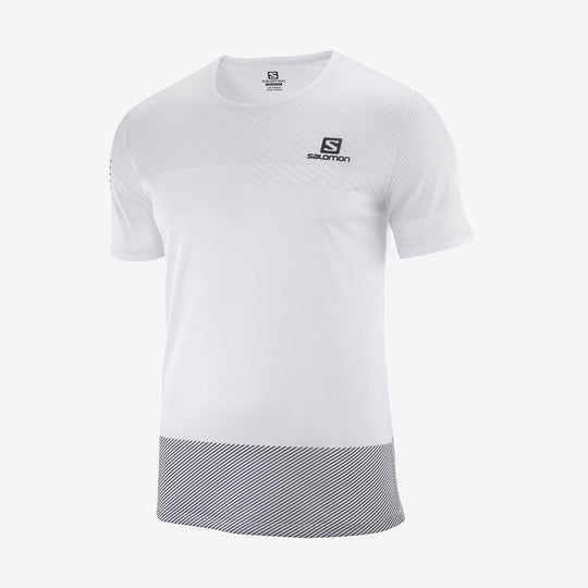 Salomon Sense Tee M Wht/Black/Alloy