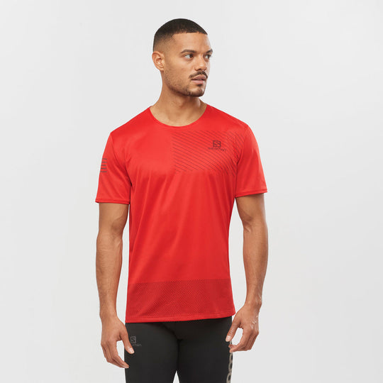 Salomon Sense Tee M Goji Berry/Madder Brown