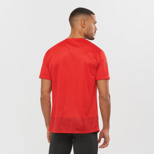 Salomon Sense Tee M Goji Berry/Madder Brown