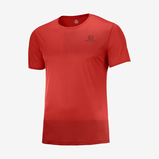 Salomon Sense Tee M Goji Berry/Madder Brown