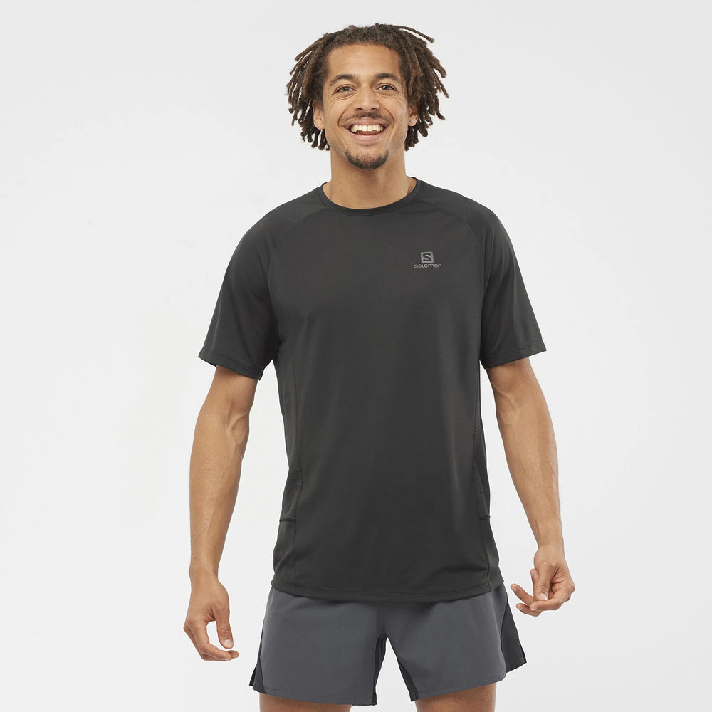 Salomon Cross Rebel SS Tee M Black
