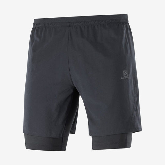Salomon Cross Twinskin Shorts M Black