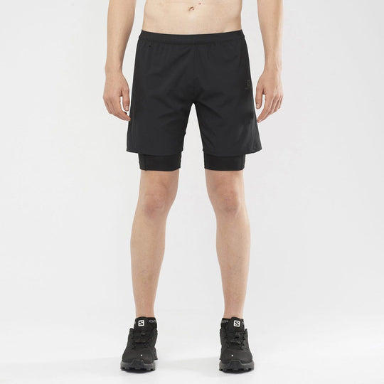 Salomon Cross Twinskin Shorts M Black