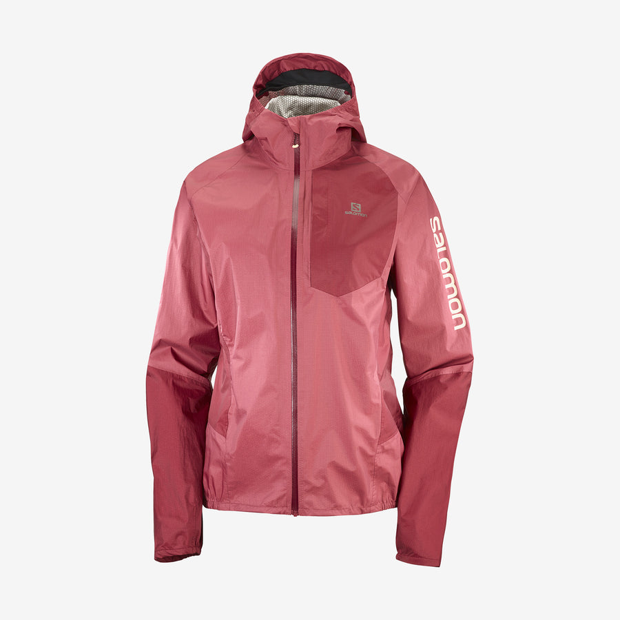 Salomon Bonatti WP Jacket W Earth Red/Cabernet/Apricot Ice