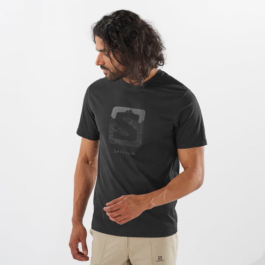 Salomon Outlife Logo Tee M Black