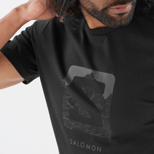 Salomon Outlife Logo Tee M Black