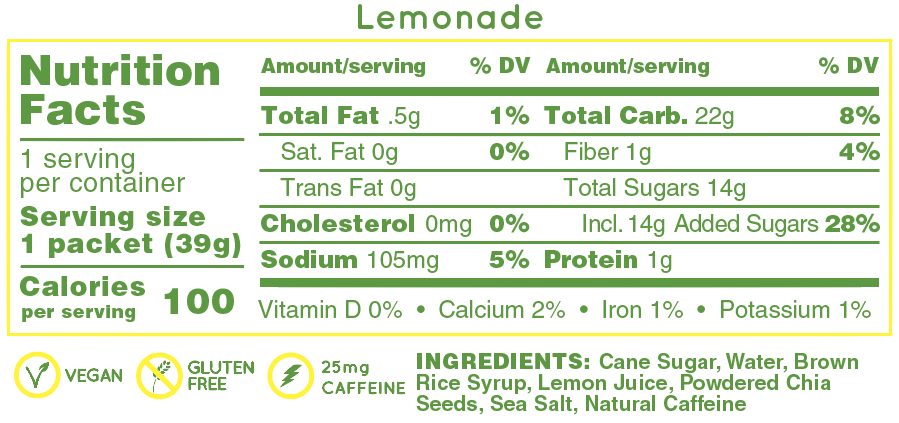 Huma Energy Gels Original Lemonade