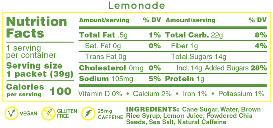 Huma Energy Gels Original Lemonade