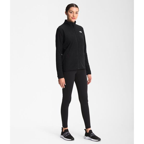 The North Face Womens TKA Glacier FZ TNF Black