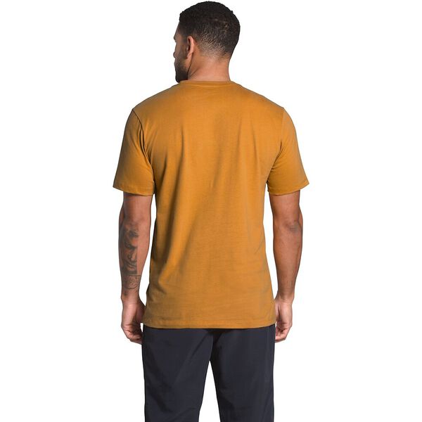 The North Face Mens SS Half Dome Tee Citrine Yellow TNF Black