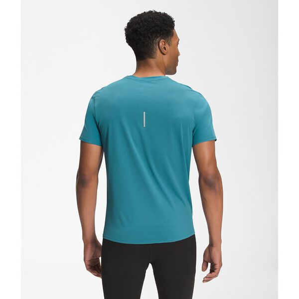 The North Face Mens True Run S/S Shirt Storm Blue