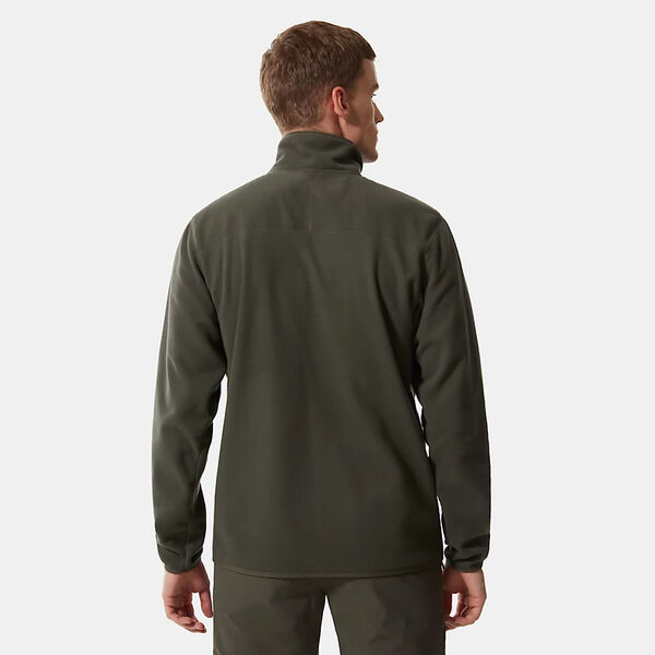 The North Face Mens 100 Glacier Fleece QZ New Taupe Green