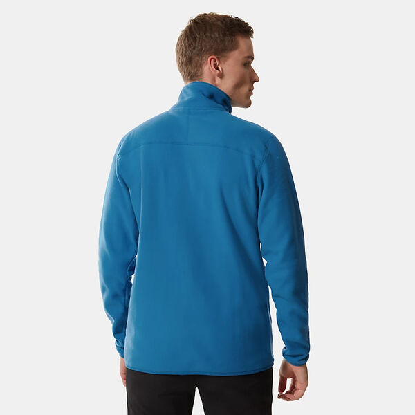 The North Face Mens 100 Glacier Fleece QZ Banff Blue