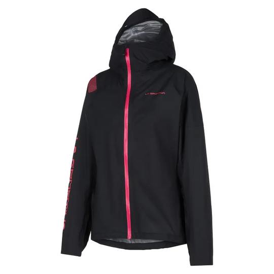 La Sportiva Pocketshell Jaket W Black/Hibiscus