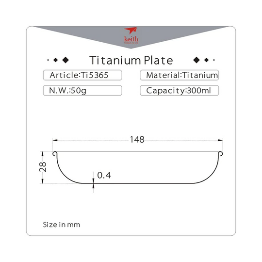 Keith Titanium Plate 300ml