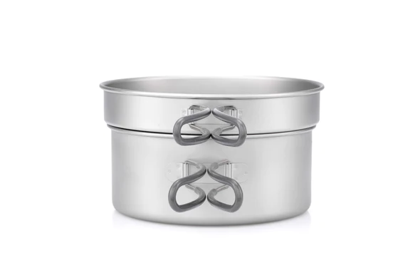 Keith Titanium 2-Piece Titanium Pot and Pan Cook Set 1.25L+770ml