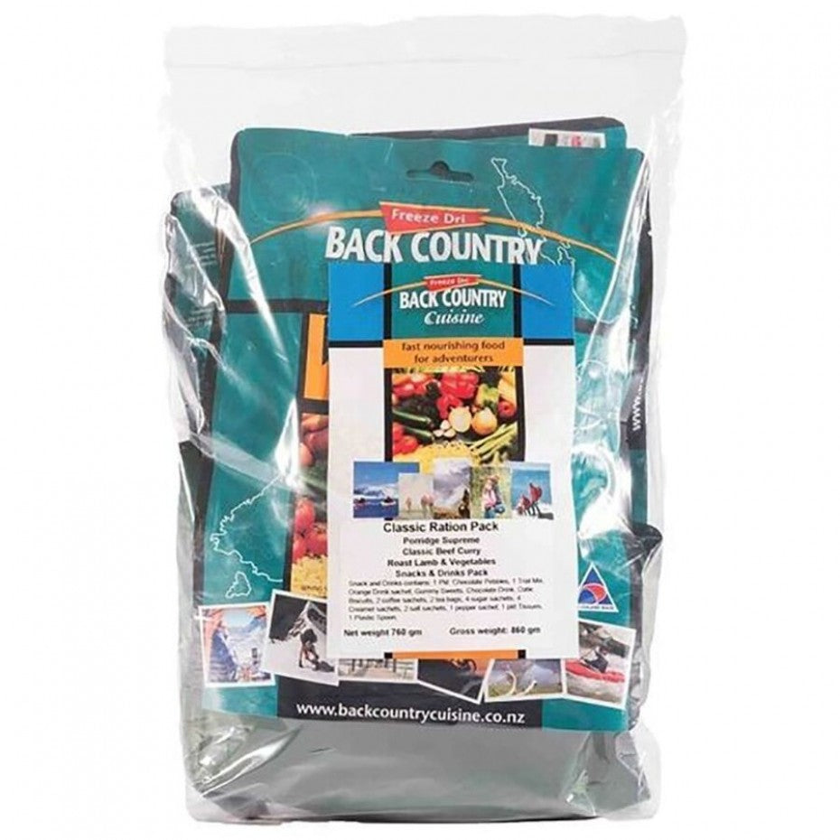 Camp Ration Pack BACKCOUNTRY RATION PACK CLASSIC – Summit Gear