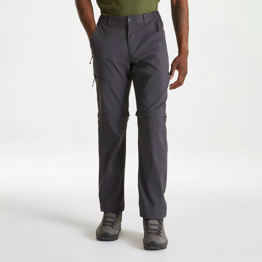 Craghoppers Kiwi Pro Convertible Trousers Regular Dark Lead