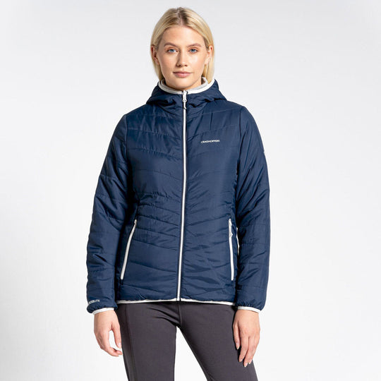 Craghoppers Compresslite VI Hooded Jacket BNavy/Seaslt