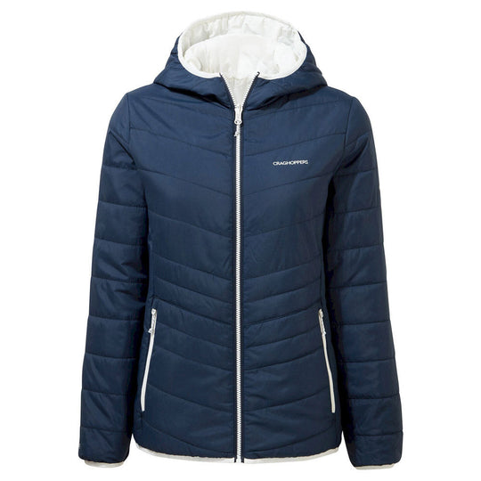 Craghoppers Compresslite VI Hooded Jacket BNavy/Seaslt Additional Image-1