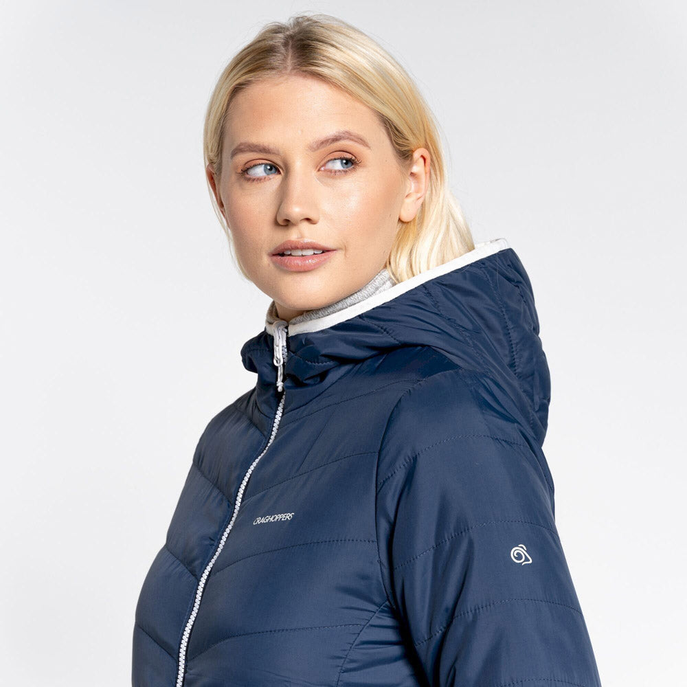 Craghoppers Compresslite VI Hooded Jacket BNavy/Seaslt Additional Image-6