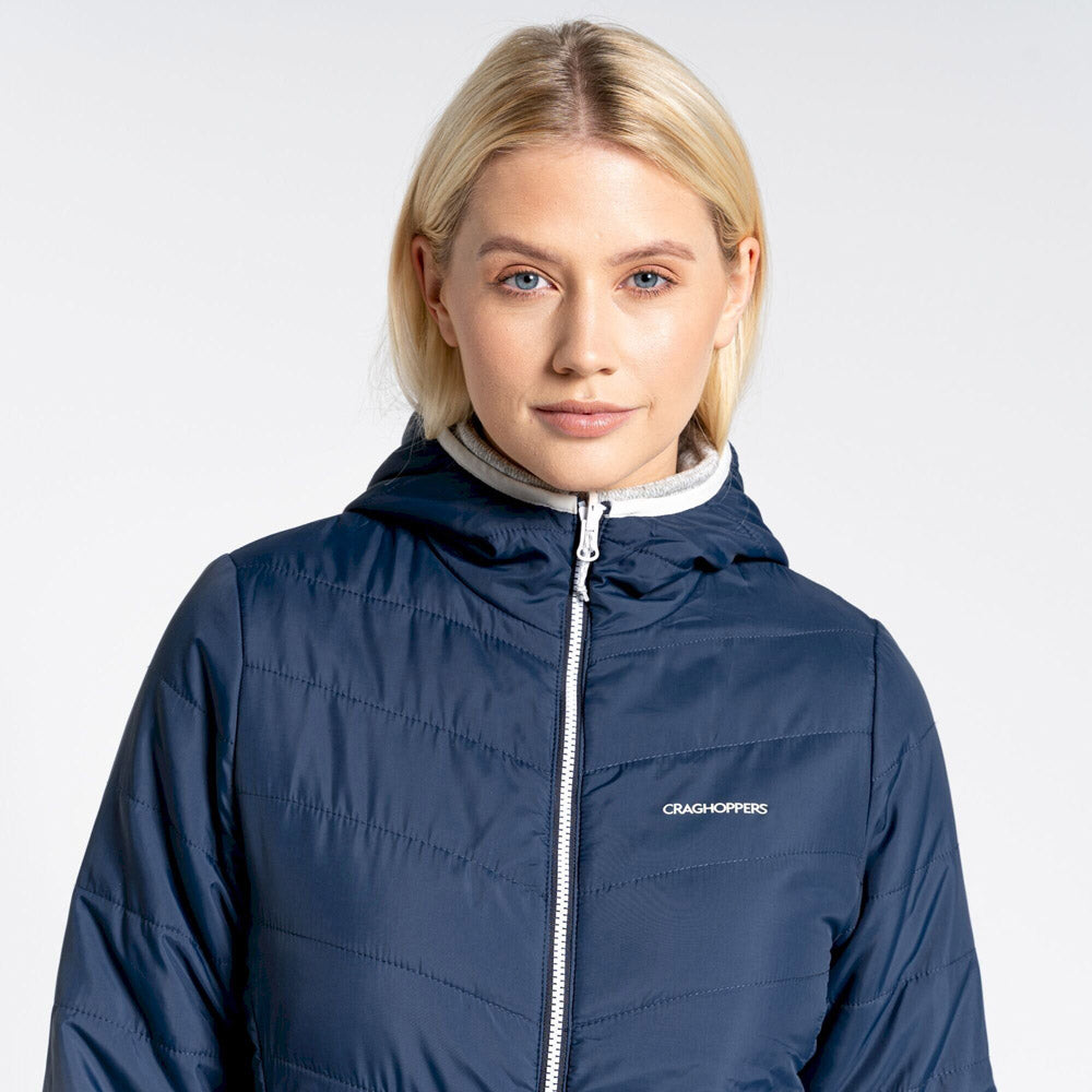 Craghoppers Compresslite VI Hooded Jacket BNavy/Seaslt Additional Image-7