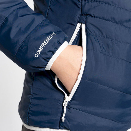 Craghoppers Compresslite VI Hooded Jacket BNavy/Seaslt Additional Image-8