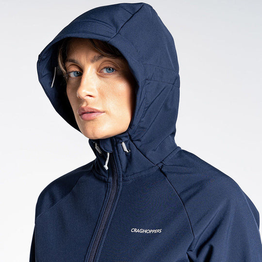 Craghoppers Kalti Weatherproof Hooded Jacket BNavy/LunarG Additional Image-2
