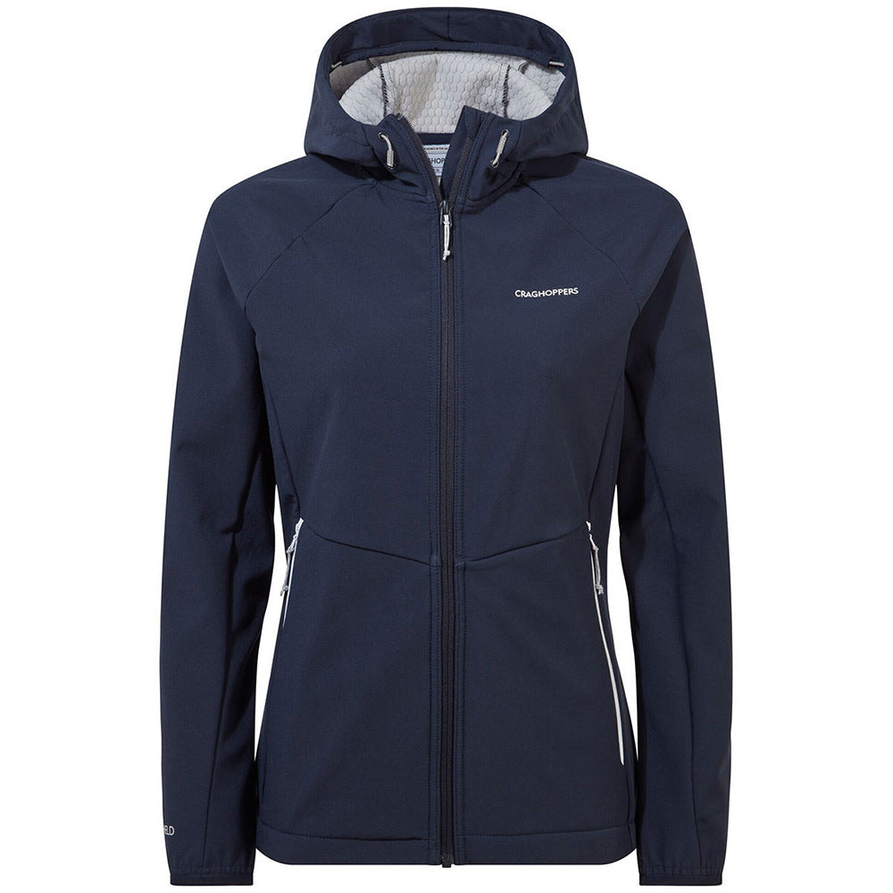 Craghoppers Kalti Weatherproof Hooded Jacket BNavy/LunarG Additional Image