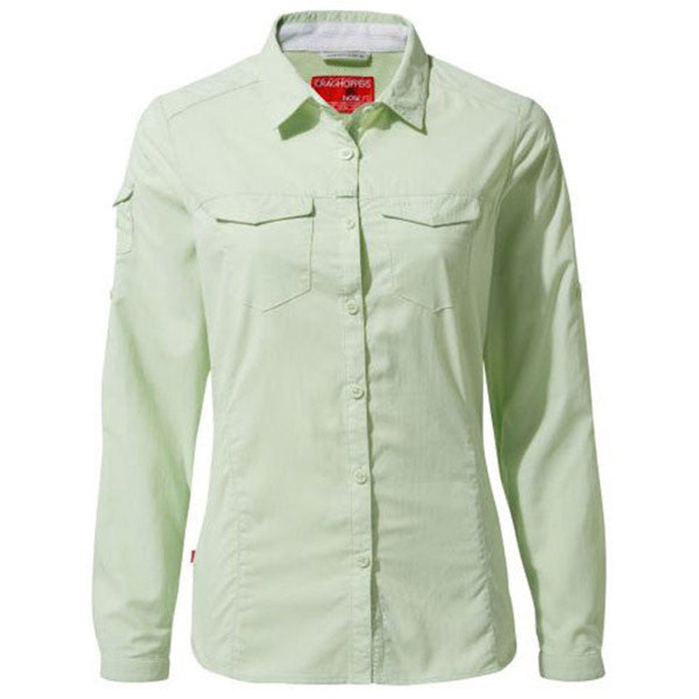 Craghoppers NosiLife Adventure II Long Sleeved Shirt Poolside Grn Additional Image