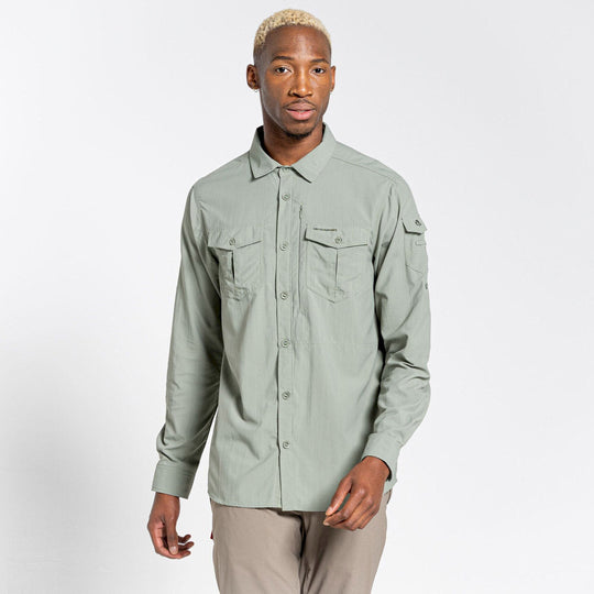 Craghoppers NosiLife Adventure II Long Sleeved Shirt Sage Additional Image-1