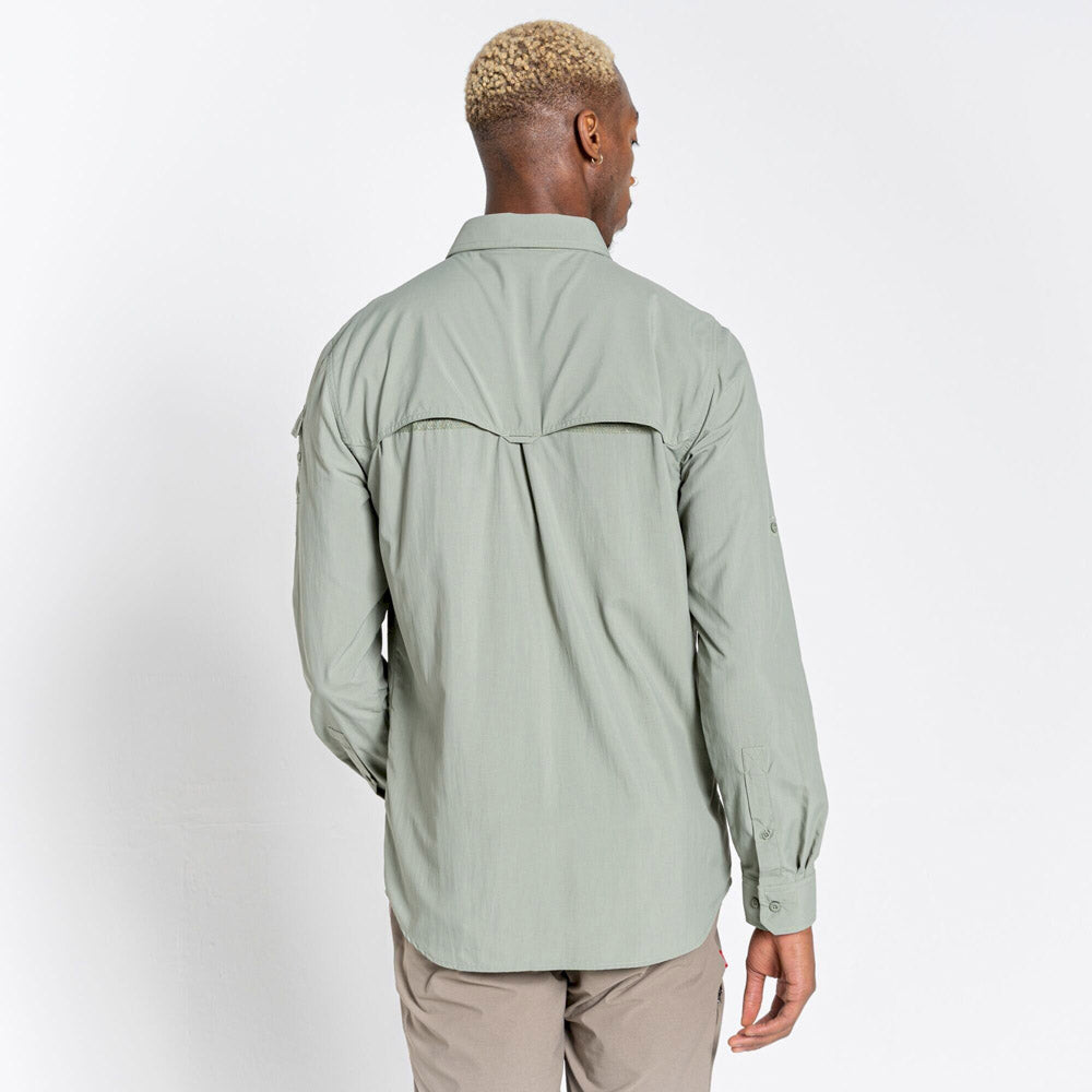 Craghoppers NosiLife Adventure II Long Sleeved Shirt Sage Additional Image-2