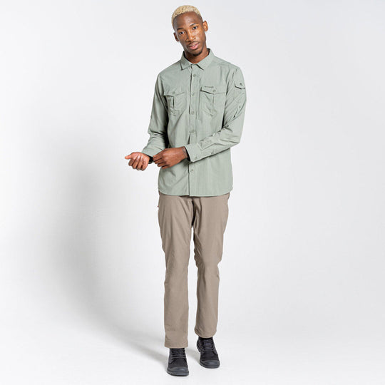Craghoppers NosiLife Adventure II Long Sleeved Shirt Sage Additional Image-3