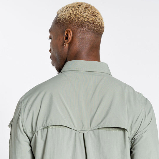 Craghoppers NosiLife Adventure II Long Sleeved Shirt Sage Additional Image-4