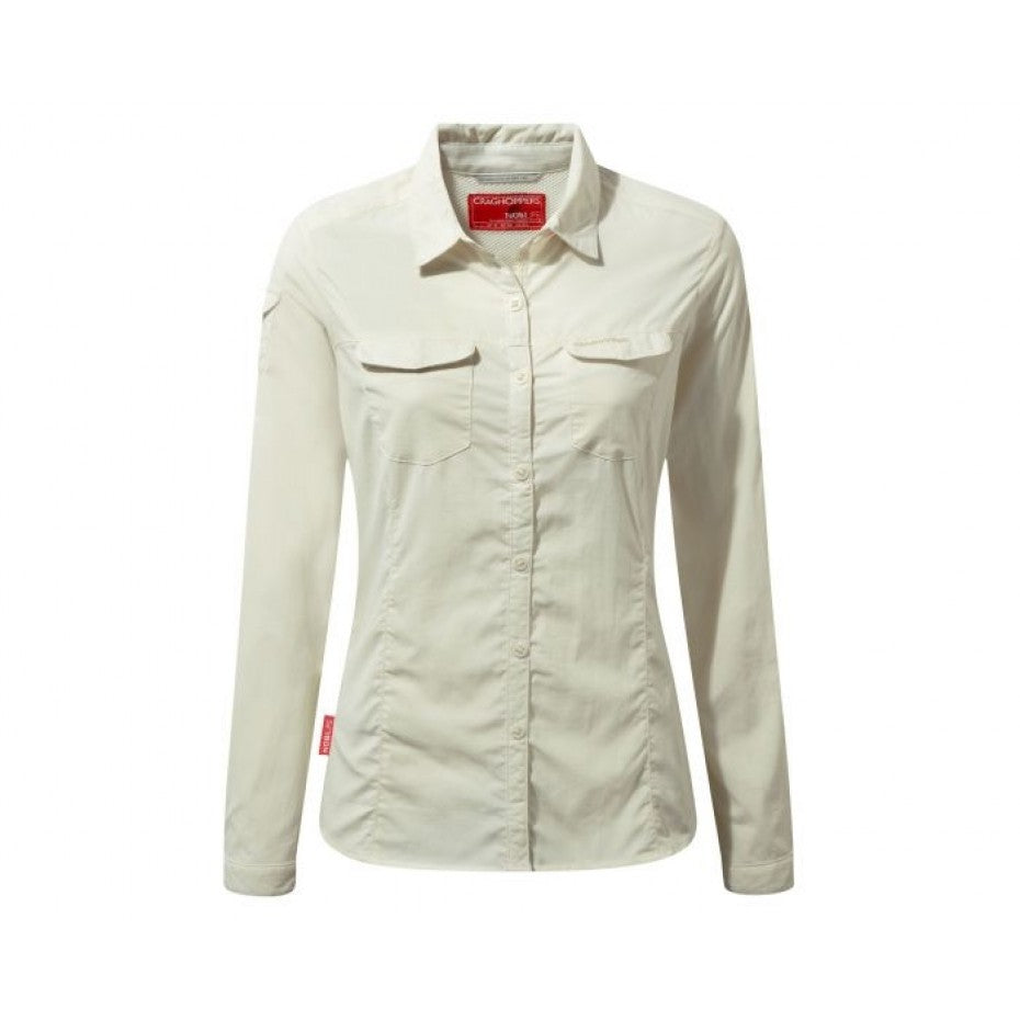 Craghoppers NosiLife Adventure II Long Sleeved Shirt Sea Salt