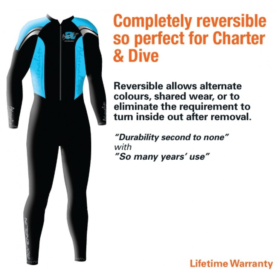 ADRENALIN Women Dive Steamer Wetsuit reversible 5mm