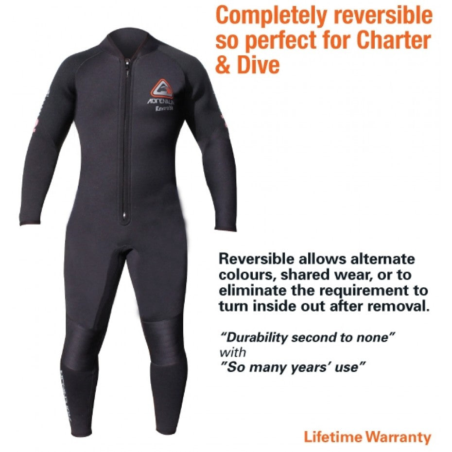 ADRENALIN Men Dive Steamer Wetsuit reversible 5mm
